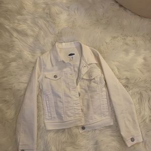 White jean jacket